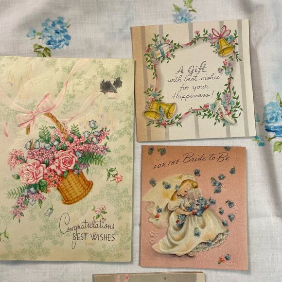 Lot of Kitsch Shower Cards and Wedding Cards - Picture 4 of 12